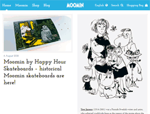 Tablet Screenshot of moomin.com